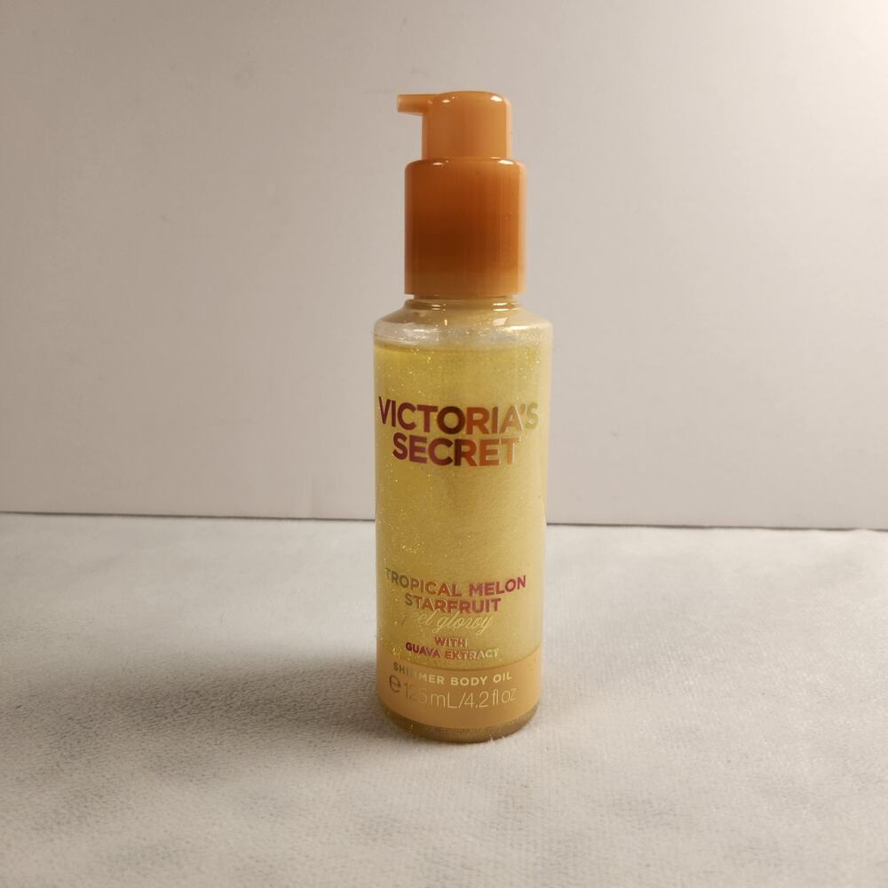 Victoria's Secret Tropical Starfruit Melon Shimmer Body Oil - Glowy Skin